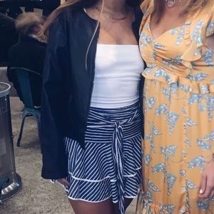 POOKIE and Sebastian blue skirt